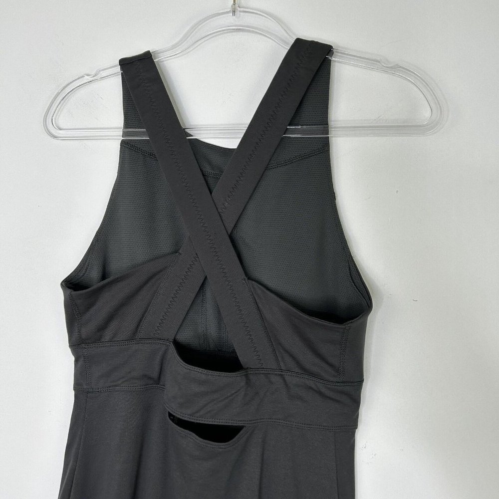 Athleta Deep Breath Bralette Dress Womens Size Small Black Olive - Picture 10 of 11
